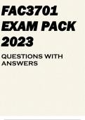 FAC3701 EXAM PACK 2023