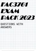 FAC3761 EXAM PACK 2023