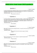 NURS 6541 final exam 2023-graded A