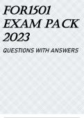 FOR1501 EXAM PACK 2023