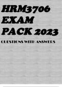 HRM3706 EXAM PACK 2023