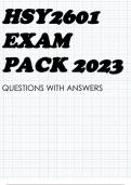 HSY2601 EXAM PACK 2023