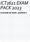 ICT2621 EXAM PACK 2023