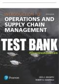 Test Bank For Introduction to Operations and Supply Chain Management 5th Edition All Chapters - 9780134740904