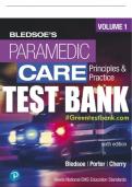 Test Bank For Paramedic Care: Principles and Practice, Volume 1 6th Edition All Chapters - 9780137373840