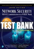 Test Bank For Network Security: Private Communications in a Public World 3rd Edition All Chapters - 9780136643524