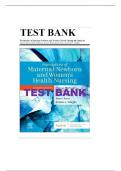 Test Bank for Foundations of Maternal-Newborn and Women’s Health Nursing, 8th Edition by Murray All Chapters Covered