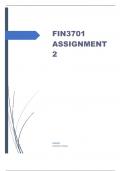 FIN3701 ASSIGNMENT 2