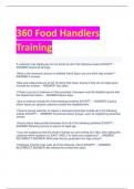 360 Food Handlers  Training