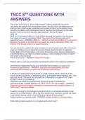 TNCC 8TH QUESTIONS WITH ANSWERS 