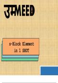 S Block Elements Solutions to Practice Sheet 