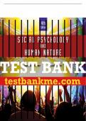 Test Bank For Social Psychology and Human Nature, Comprehensive Edition - 4th - 2017 All Chapters - 9781305497917