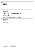 AQA A level ENGLISH LITERATURE B Paper 1B MAY 2023 QUESTION PAPER AND MARK SCHEME