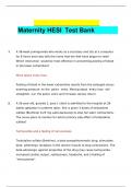 Hesi rn hesi study guide hesi maternity peds edited and updated approved and rated A+/