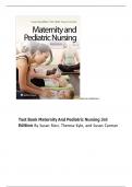 Test Bank Maternity And Pediatric Nursing 3rd Edition By Susan Ricci