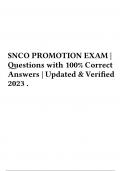 SNCO DLC  PROMOTION EXAM | Questions with 100% Correct Answers | Updated & Verified 2023 .