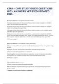 C702 – CHFI STUDY GUIDE QUESTIONS WITH ANSWERS VERIFIEDUPDATED 2023.