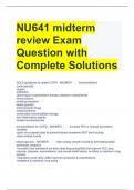 NU641 midterm review Exam Question with Complete Solutions 