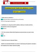 Pharmacology NURS 251 Module 6 Exam (2024 / 2025) portage learning/ ABCnursing/Geneva College Questions and Verified Answers, 100% Guarantee Pass