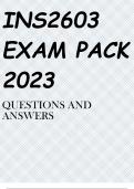 INS2603 EXAM PACK 2023