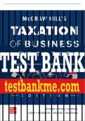 Test Bank For McGraw Hill's Taxation of Business Entities 2022 Edition, 13th Edition All Chapters - 9781264369058