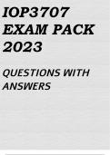 IOP3707 EXAM PACK 2023