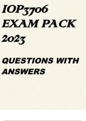 IOP3706 EXAM PACK 2023