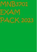 MNB3701 EXAM PACK 2023