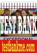 Test Bank For Exceptional Students: Preparing Teachers for the 21st Century, 4th Edition All Chapters - 9781260837711