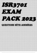 ISR3701 EXAM PACK 2023