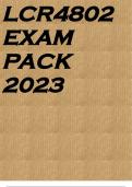 LCR4802 EXAM PACK 2023