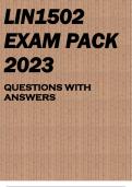 LIN1502 EXAM PACK 2023