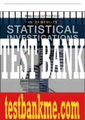 Test Bank For Intermediate Statistical Investigations, 1st Edition All Chapters - 9781119634423