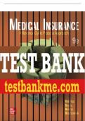 Test Bank For Medical Insurance: A Revenue Cycle Process Approach, 9th Edition All Chapters - 9781265166717