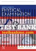 Test Bank For Seidel's Guide to Physical Examination, 10th - 2023 All Chapters - 9780323761864