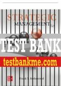 Test Bank For Strategic Management, 6th Edition All Chapters - 9781264124312