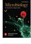 Microbiology: A Systems Approach, 6th Edition (Cowan,2020) Chapter 1 - 25  Test Bank 