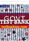 Test Bank For GOVT, Enhanced - 11th - 2024 All Chapters - 9780357795538