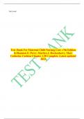  TEST BANK                                  Chapter 01: 21st Century Maternity Nursing    1. When providing care for a pregnant woman, the nurse should be aware that one of the most  frequently reported maternal medical risk factors is:  ANS: B    3. The 