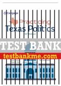 Test Bank For Practicing Texas Politics - 18th - 2022 All Chapters - 9780357505243