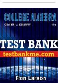 Test Bank For College Algebra - 11th - 2022 All Chapters - 9780357454091