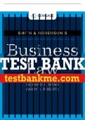 Test Bank For Smith & Roberson's Business Law - 18th - 2023 All Chapters - 9780357364000