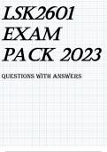 LSK2601 EXAM PACK 2023