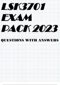 LSK3701 EXAM PACK 2023