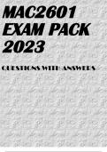 MAC2601 EXAM PACK 2023