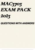 MAC3703 EXAM PACK 2023