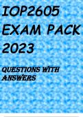 IOP2605 EXAM PACK 2023