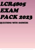 LCR4805 EXAM PACK 2023