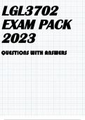 LGL3702 EXAM PACK 2023