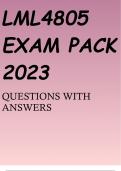 LML4805 EXAM PACK 2023